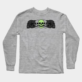 Pride Skulls Agender Long Sleeve T-Shirt